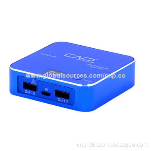 6,600mAh LCD Power Level Indicator, Anodized Aluminum Alloy Housing & High-glossy Finish on Edge